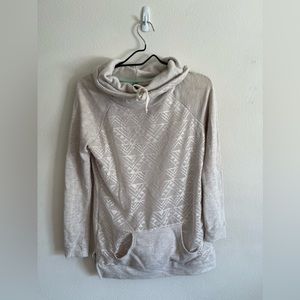 🌻 Vanity Cream Cowl Neck Tunic Sweater, size S 🌻